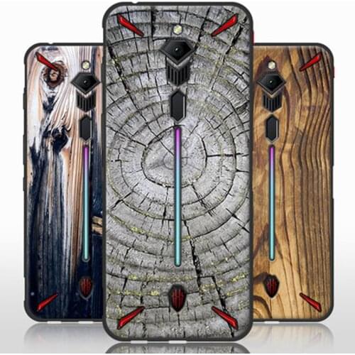 Wood grain stone Printing Case For Nubia Red magic 3s Soft Silicone TPU back Cover For Nubia Redmagic 3s phone cases shell coque