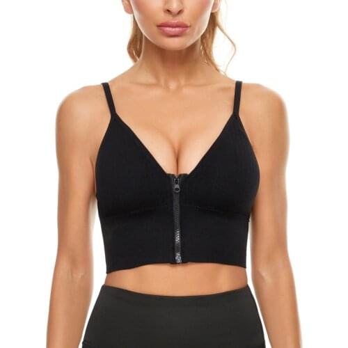 Push Up Breathable Sports Bra Women Shockproof Workout Fitness Underwear with Pad Plus Size M-4XL Female Wireless bra Tube Top