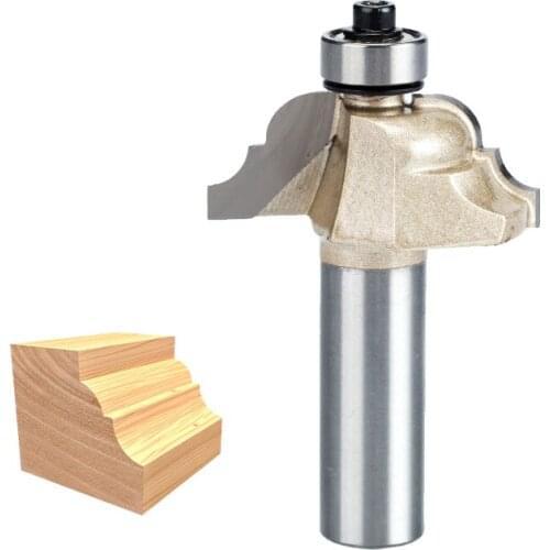 HUHAO 1pcs 1/2" Shank Roman Ogee Router Bit Double Edging Router Bits for wood Woodworking Tools endmill classical bit cutter