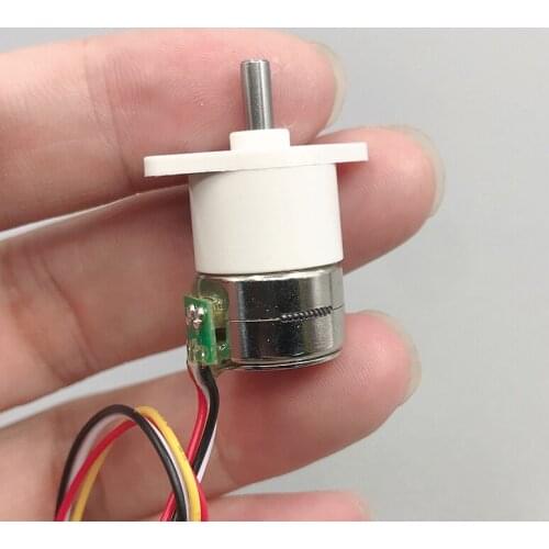 DC5V 40 Ohm Mini 15mm GM15BY Stepper Gear Motor Ratio 20/50/150/298 2-phase 4-wire Full Metal Gearbox Stepingr Motor