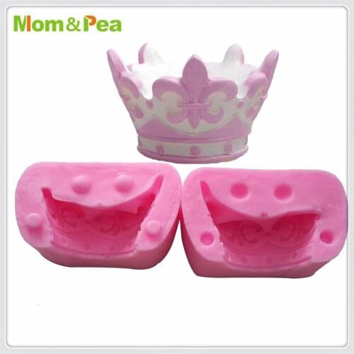 Mom&Pea MPA0711 Crown Shaped Press Silicone Mold Cake Decoration Fondant Cake 3D Mold Food Grade