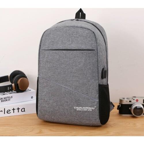 Male Backpack Laptop Notebook Rucksack Travel Backpack Large Capacity Business Schoolbags With USB Charging Port