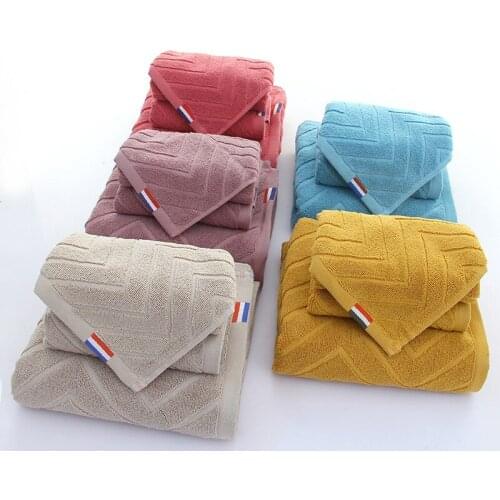 3 Pieces 100% Cotton Bath Shower Towel Set Home Bathroom Hotel For Adults Kids juego de toallas Toalha de banho