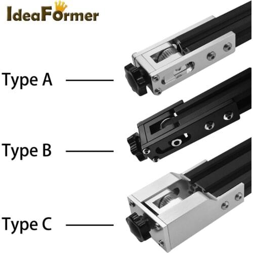 Upgrade 2020 2040 Profile X-axis Synchronous Belt Stretch Straighten Tensioner For Creality CR10 CR10S Ender-3 3D Printer Parts