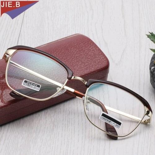 2019 Metal Frame Reading Glasses Men Women Oculos de grau+1.0 +1.5 +2.0 +2.5 +3.0 +3.5 +4.0