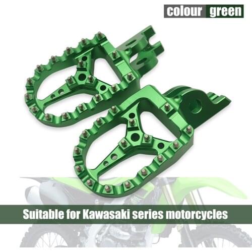 Aluminum CNC motorcycle foot rests footrest Pegs Pedals For KX125 KX250 1997-2001 KX500 1988-1990 free shipping