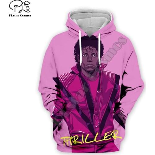 PLstar Cosmos Pop King Michael Jackson casual Streetwear Pullover colorful 3DPrint Zipper/Hoodies/Sweatshirt/Jacket/Men Women s2