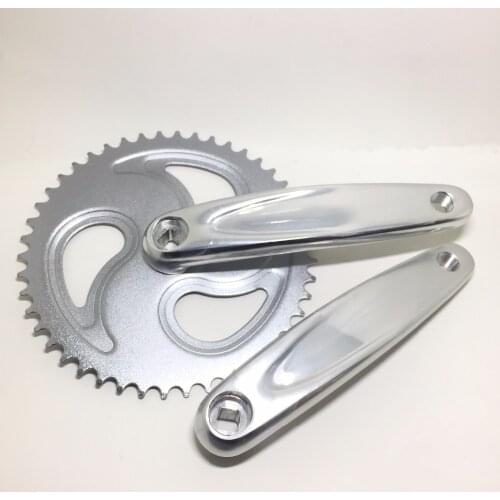 Q685 Free shipping dead speed single speed car variable speed car modified 44T / 46T tooth plate Bicycle Crank & Chainwheel