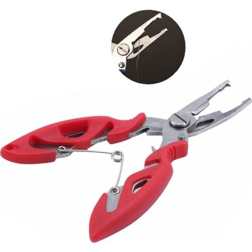5 Color Stainless Steel Fishing Pliers Scissors Line Cutter Remove Hook Tackle Tool Kits Accessories Outdoor