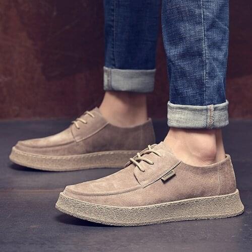 Mens shoes cow Suede Leather Mens Casual Embroidery Moccasins outdoor Oxfords Shoes Man Party Driving Flats Zapatos Hombre