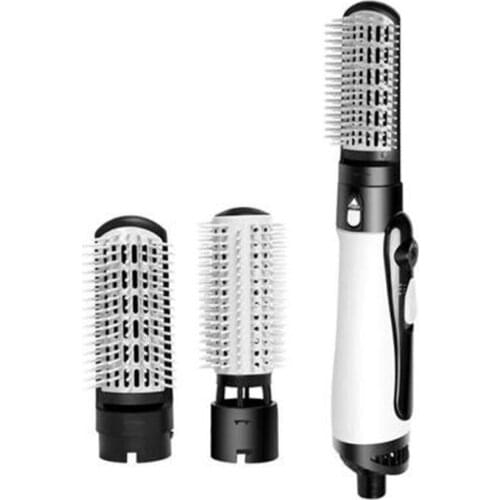 1 Set 2 In 1 Hair Straightener Electric Hair Curler Comb, Replaceable Comb Head Hair Curling Iron Straightening Irons Combs