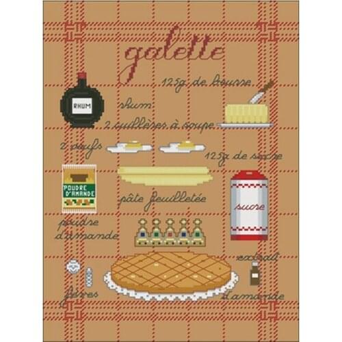 TOP Delicious pie patterns Counted Cross Stitch 11CT 14CT 18CT DIY Cross Stitch Kits Embroidery Needlework Sets