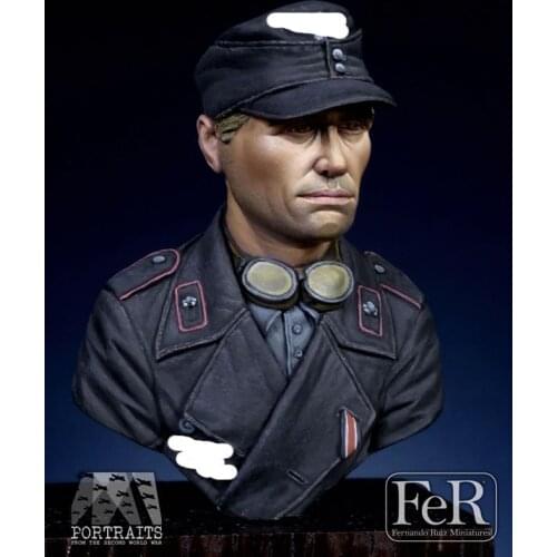 1/16 resin bust movie character armored soldier original model turned GK white model hand-made military X27