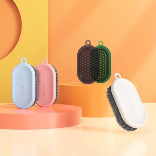 1PC Plastic Portable Candy Color Household Cleaning Brush Washing Brush Laundry Srubbing Brush Carpet Bedspread Clothes Clothe