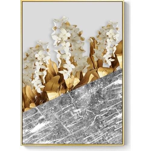 Abstract Leaf Flower Feathers Printed Water-Soluble Canvas 11CT Cross-Stitch Patterns DIY Embroidery DMC Threads Floss