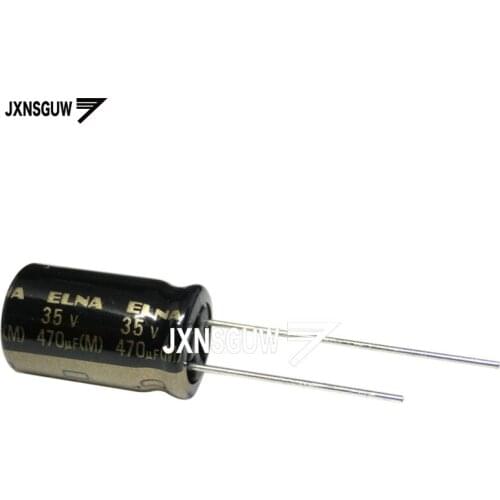 20PCS Original ELNA RA3 35V470UF 10X16MM audio Aluminum electrolytic capacitor 470uF/35V 85 degrees 35v 470uF