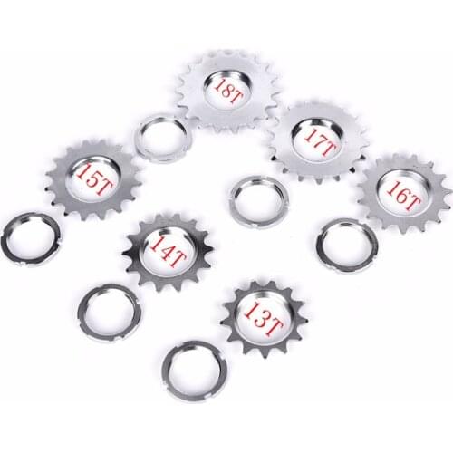 13T/14T/15T/16T/17T Fixie Bike Chain Rings Single Speed Bike Wheel Sprocket Fixed Gear Bike Freewheel Bicycle Cogs Bike Parts