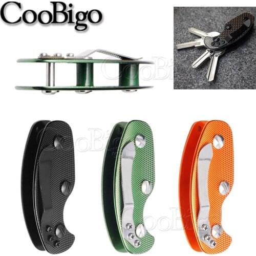 Key Holder Organizer Clip Aluminum Keychain Keyring Folder Bag Backpack Wallet Outdoor Camping Portable EDC Mini Pocket Tool 1pc