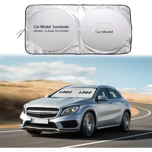 For Cheverolet Silverado Express Sonic Spark Equinox Corvette Car Logo Windshield Sunshade Parasol Auto Sun Shade Visor Cover