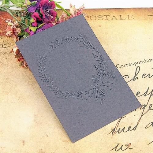 HOT plastic Easter wreath craft card making paper card album wedding decoration clip Embossing folders