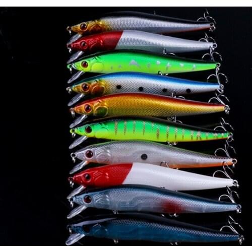HENGJIA hard baits minnow fishing lures crankbaits artificial wobblers swimbaits pesca fishing tackles 10PCS 14CM 23G