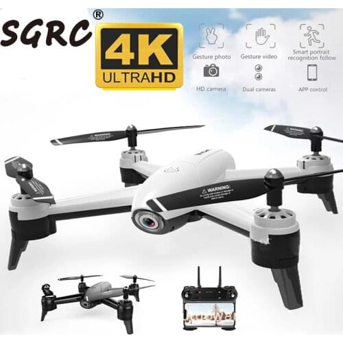 ZLRC SG106 Wifi RC Drone 4K 1080P 720P HD Dual Camera Optical Flow Aerial Quadcopter FPV Drone Long Battery Life Toys For Kids