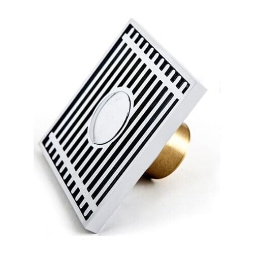 Copper floor drain anti-odor teetered core ultra-thin floor drain washing machine drain DR066-1