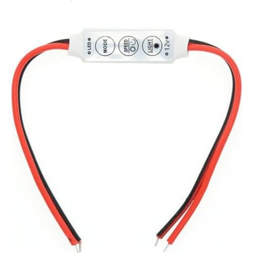 DC 12v 6A 3Keys Mini LED Controller Dimmer Driver For Single color 5050/3528/2835/5730/5630/3014 SMD LED Strip Lights