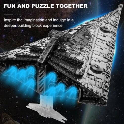 MOC Fearless Toys Emperor Star Destroyer Interstellar Project Corrosion Suit Building Block Brick Boy Birthday Gifts