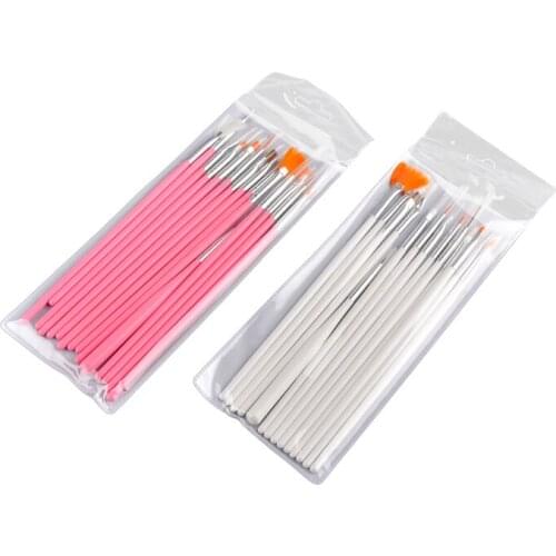 New 15pcs Nail Art Decorations Brush Set Tools Kit Professional Painting Pen for False Nail Tips UV Nail Gel Polish Newest