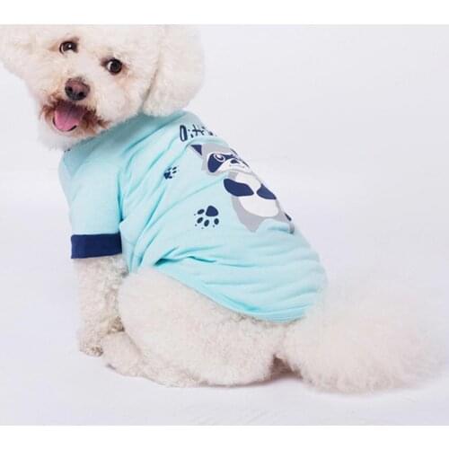 Pet Dog Clothes for Small Dogs French Bulldog Dog Vest T-shirt for Dogs Dog Clothing Cotton Puppy Dog Shirt Pet Cat Clothings