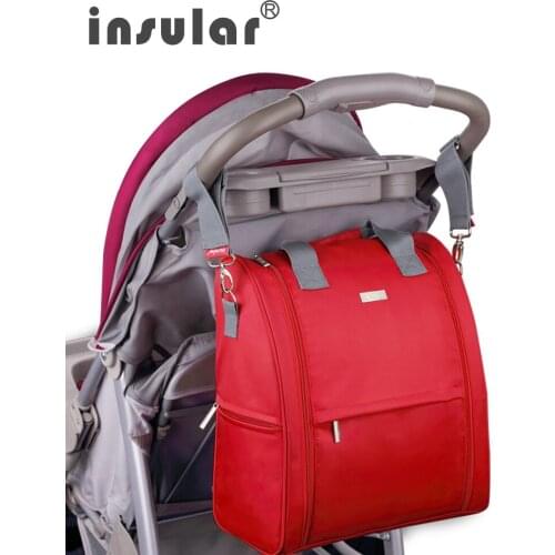 Insular Brand Multifunction Waterproof Baby Diaper Backpacks Mummy Tote Bag Nylon Mommy Bag Backpack Baby Changing Bag Backpack