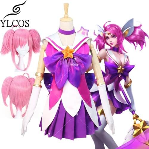 Popular Game LOL Guardian of the Star Lux Cosplay Costume Halloween Party Full Set Suit