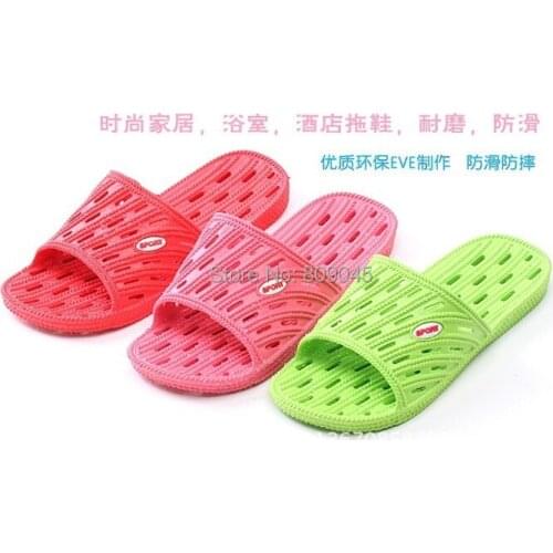 Lovers sandals summer flat slippers flip flops beach male&womens slippershollow out Prevent slippery massageTX08-5pcs