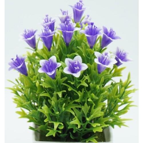 Artificial Lily Flower Bonsai Garden DIY Wedding Party Arrangement Desktop Decor