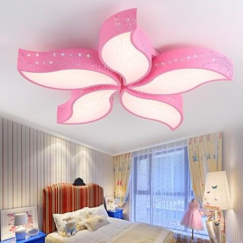 Warm and romantic iron bedroom ceiling lamp living room balcony lights color 4/5 leaf Ceiling lights Lighting fixture