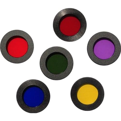 Top!-6 Pcs 1.25 inch M28X0.6 Thread Planetary Moon Nebula Filter Sun Filter Telescope Eyepiece Astronomical Telescope