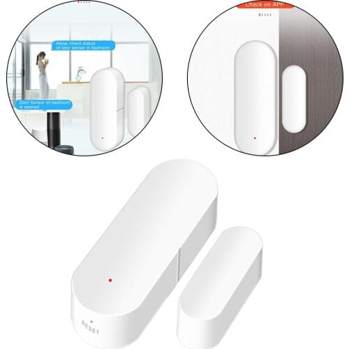 Smart Wifi Door Window Sensor Door Wireless Security Alarm Alerts Work with Google for Home Apartment Door Window Security