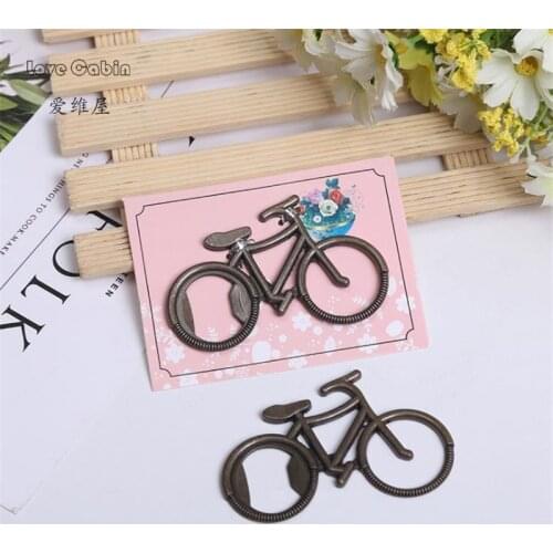 Bicycle Metal Beer Bottle Opener 20pcs key rings for bike Wedding Favor Supplies celebraciones fiestas partes souvenirs gift