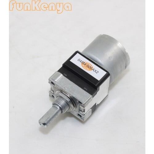 1piece ALPS RK16812MG04YA Dual Motor Potentiometer A50K Handle Length 20MM 048M 50KA*2