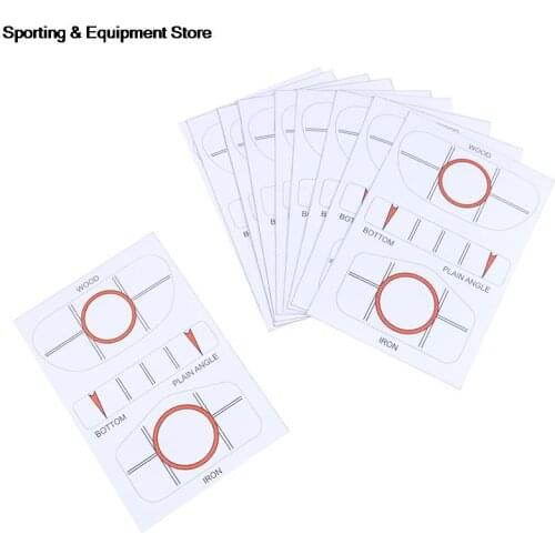 10Pcs Golf Impact Tapes Labels Training Aids Recorder Kit for Woods Irons Putter Practice Golf Training Aids Sports Accessarie