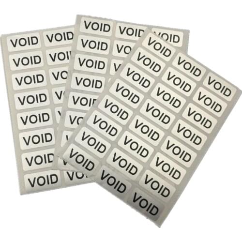 1000pcs Warranty sealing label Security Protection sticker void If seal broken Damaged 20 x 10mm/ 0.78“ * 0.39