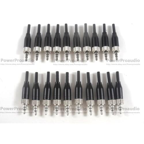20x 3.5mm Stereo Screw Lock Connector for Pro Sennheiser EW100 EW300 EW500 G1 G2 3 Sony Saramonic Microphone Spare Plug Adapter