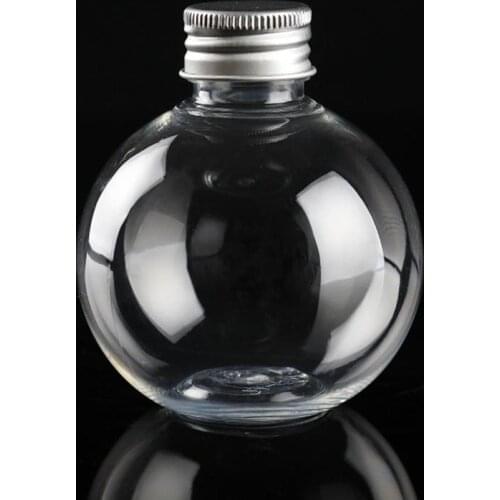 25 pcs Plastic Bottles Empty Leak Proof 150ml Transparent Container Ball Bottle for Home Decor