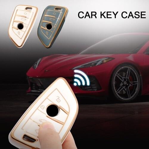 Car Remote Key Case Cover Shell For BMW X1 X3 X5 X6 X7 1 3 5 6 7 Series G20 G30 G11 F15 F16 G01 G02 F48 Protector Holder Fob