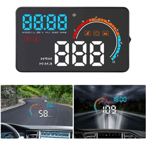 HUD Car D2500 OBD2 Head Up Display Speed RPM Water Temperature Car Electronics display Overspeed Head-Up Display DFDF