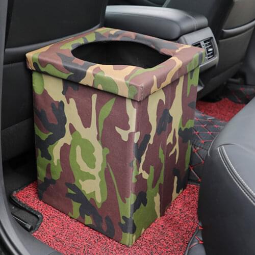 Car Toilet Waterproof Folding Toilet For Outdoor Self-driving Camouflage Storage Bins Seating Portable For Camping Travel