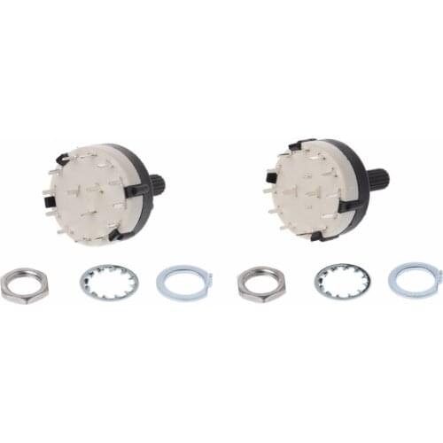 BGEKTOTH 2 Pole 6 Way / 3 Pole 4 Way Rotary Switch - Good Quality - 1st CLASS POST