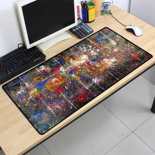 Mairuige Large Mouse Pad Multicolored Oil Painting Pattern Mousepad Computer Notebook Office Game Accessories Mouse Pad Desks