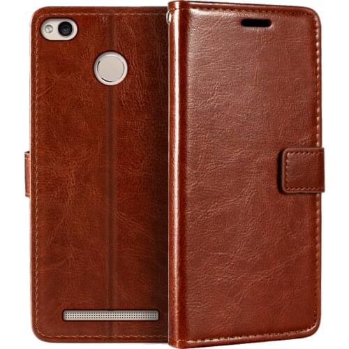 Case For Xiaomi Redmi 3S Wallet Premium PU Leather Magnetic Flip Case Cover With Card Holder And Kickstand For Xiaomi Redmi 3X